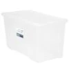 B&M Large Storage Box With Lid 110L - Clear -Household Product Store 284861 110l storage box with lid clear 2