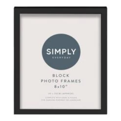Simply Everyday 8 X 10" Block Frames 3pk - Black 7 Simply Everyday 8 X 10" Block Frames 3pk - Black -Household Product Store 290765 3pk simply everyday block frames 8x10 black 3
