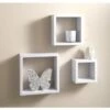 Lokken 3 Cube Shelves - White 1 Lokken 3 Cube Shelves - White -Household Product Store 294102 vermont cube shelves white1