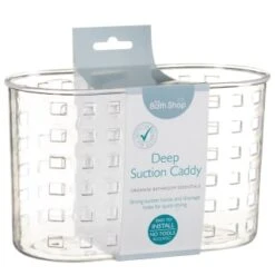 Simply Deep Plastic Suction Caddy - Clear 7 Simply Deep Plastic Suction Caddy - Clear -Household Product Store 308158 Deep Suction Caddy