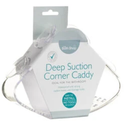 Suction Plastic Corner Caddy - Clear 9 Suction Plastic Corner Caddy - Clear -Household Product Store 308159 Deep Suction Corner Caddy