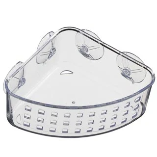 Suction Plastic Corner Caddy - Clear 4 Suction Plastic Corner Caddy - Clear - Image 2