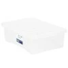 B&M Underbed Clear Storage Box With Lid 32L - Clear -Household Product Store 314173 32l underbed storage box with lid clear 2