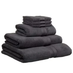 B&M Signature Zero Twist Bath Towel - Charcoal -Household Product Store 317249 317250 319251 319252 Signature Zero Twist charcoal towels