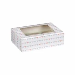 Betty Winters Cupcake Boxes 4pk -Household Product Store 320783 4pk cupcake boxes holds 6 pastel triangles 2