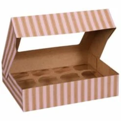 Betty Winters Large Cupcake Boxes 2pk -Household Product Store 320784 4pk cupcake boxes holds 12 pink 3