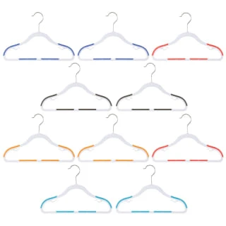 B&M Addis Children's Non-Slip Hangers 10pk - Multi Colour 4 B&M Addis Children's Non-Slip Hangers 10pk - Multi Colour - Image 2