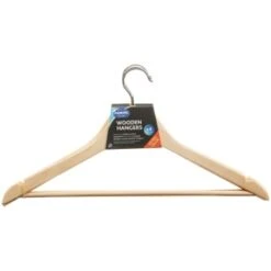 Addis Wooden Hangers 4pk -Household Product Store 333091 addis wooden hangers 4pk