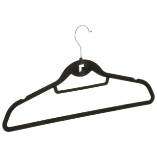 B&M Pure Velvet Hangers 8pk - Black 4 B&M Pure Velvet Hangers 8pk - Black - Image 2