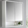 Norsk High Gloss Bathroom Mirror Cabinet -Household Product Store 347094 norsk double wall unit
