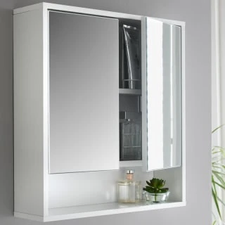 Norsk High Gloss Bathroom Mirror Cabinet 4 Norsk High Gloss Bathroom Mirror Cabinet - Image 2