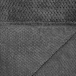 Simply Everyday Waffle Throw - Charcoal -Household Product Store 348798 simply waffle throw charcoal 2