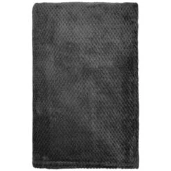Simply Everyday Waffle Throw - Charcoal -Household Product Store 348798 simply waffle throw charcoal 3