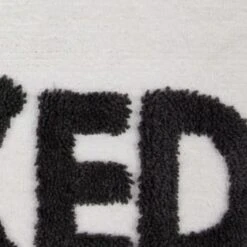 Get Naked Tufted Bath Mat - White -Household Product Store 351414 urban tropics slogan tufted bathmat get naked 2