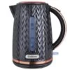 Goodmans Textured Kettle 1.7L - Black & Rose Gold -Household Product Store 354906 goodmans black and rose gold textured kettle 1 7l