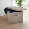 B&M Foldable Storage Box - Grey -Household Product Store 355745 grey foldable box