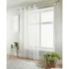 LoftStudio Pompom Voile 55 X 90" - White