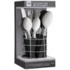 B&M Cutlery Set With Caddy 16pc - Black 1 B&M Cutlery Set With Caddy 16pc - Black -Household Product Store 357347 16pc cutlery set with caddy black 2
