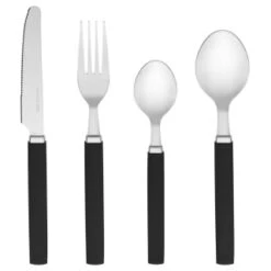 B&M Cutlery Set With Caddy 16pc - Black -Household Product Store 357347 16pc cutlery set with caddy black