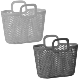 B&M Knit Handy Storage Basket - Light Grey 4 B&M Knit Handy Storage Basket - Light Grey - Image 2