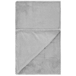 Simply Everyday Waffle Throw - Silver -Household Product Store 360835 simply waffle throw grey 2