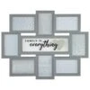 B&M Multi Aperture Photo Frame 8pc - Family Is Everything -Household Product Store 362635 8 aperture quote frame family is everything grey