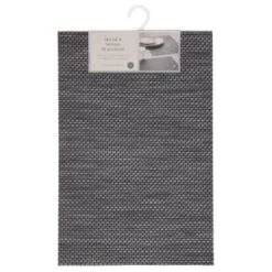 B&M Metallic Woven Placemats - Charcoal 4pk -Household Product Store 363876 4pk woven charcoal placemats