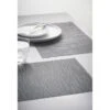 B&M Metallic Woven Placemats - Charcoal 4pk -Household Product Store 363876 4pk woven charcoal placemats 3