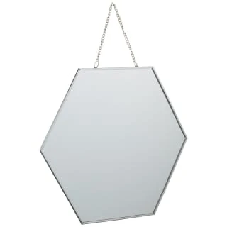 B&M Hanging Hexagon Mirror - Silver 3 B&M Hanging Hexagon Mirror - Silver