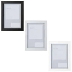 B&M Block Photo Frame 5 X 7" 2pk - White 9 B&M Block Photo Frame 5 X 7" 2pk - White -Household Product Store 367046 2pk block photo frame 5x7 main