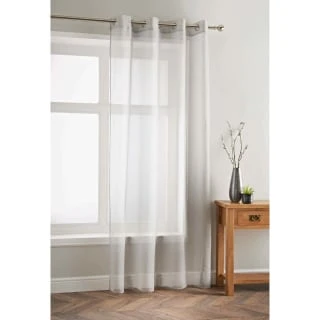 Amber Textured Voile 55 X 90" - Grey 3 Amber Textured Voile 55 X 90" - Grey