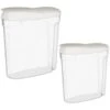 B&M Cereal Storage Container Set 2pk - White -Household Product Store 368613 cereal storage set 2 pk white