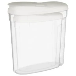 B&M Cereal Storage Container Set 2pk - White -Household Product Store 368613 cereal storage set 2 pk white 2