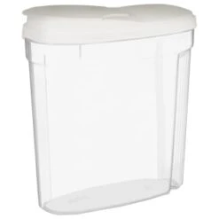 B&M Cereal Storage Container Set 2pk - White -Household Product Store 368613 cereal storage set 2 pk white 3