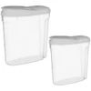 B&M Cereal Storage Container Set 2pk - Grey 1 B&M Cereal Storage Container Set 2pk - Grey -Household Product Store 368615 cereal storage set 2 pk grey