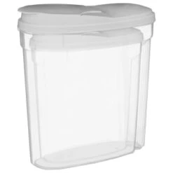 B&M Cereal Storage Container Set 2pk - Grey 12 B&M Cereal Storage Container Set 2pk - Grey -Household Product Store 368615 cereal storage set 2 pk grey 2