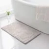 B&M Scallop Memory Foam Bath Mat - Taupe 2 B&M Scallop Memory Foam Bath Mat - Taupe -Household Product Store 368862 scallop memory foam bath mat