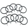 B&M Metal Curtain Rings 10pk - Black 2 B&M Metal Curtain Rings 10pk - Black -Household Product Store 369327 metal curtain rings black