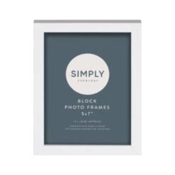 Simply Everyday 5 X 7" Block Frames 3pk - White -Household Product Store 370279 3pk simply everyday block frames 5x7 white 2