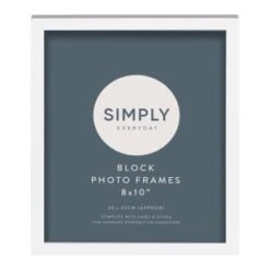 Simply Everyday 8 X 10" Block Frames 3pk - White -Household Product Store 370280 3pk simply everyday block frames 8x10 white 2