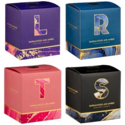 B&M Alphabet Candle (Assorted) - Sandalwood & Amber -Household Product Store 372815 372816 372849 alphabet candle sandalwood and amber main