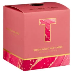 B&M Alphabet Candle (Assorted) - Sandalwood & Amber -Household Product Store 372815 372816 372849 alphabet candle sandalwood and amber t