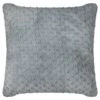 Waffle Faux Fur Cushion - Grey -Household Product Store 373030 waffle faux fur cushion grey
