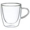 B&M Double Walled Glass Coffee Mug -Household Product Store 375233 double walled glass coffee mug