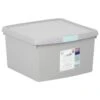 B&M Waffle Clip Box 25.5L - Grey 2 B&M Waffle Clip Box 25.5L - Grey -Household Product Store 375472 grey 25 5l waffle clip box