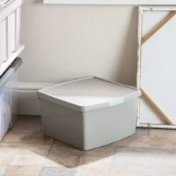 B&M Waffle Clip Box 25.5L - Grey -Household Product Store 375472 grey 25 5l waffle clip box 4