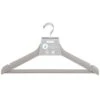 B&M Matte Grey Wooden Hangers 4pk -Household Product Store 376023 wooden hangers 4pk