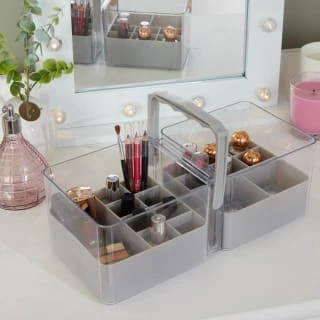 B&M Acrylic Tote With Removable Storage 3 B&M Acrylic Tote With Removable Storage