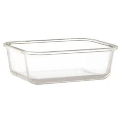 B&M Rectangular Glass Food Containers With Bamboo Lids 2pk 10 B&M Rectangular Glass Food Containers With Bamboo Lids 2pk -Household Product Store 376824 2pk regular glass food container2 2