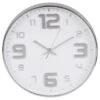 B&M Embossed Clock - Silver -Household Product Store 376994 embossed clock silver